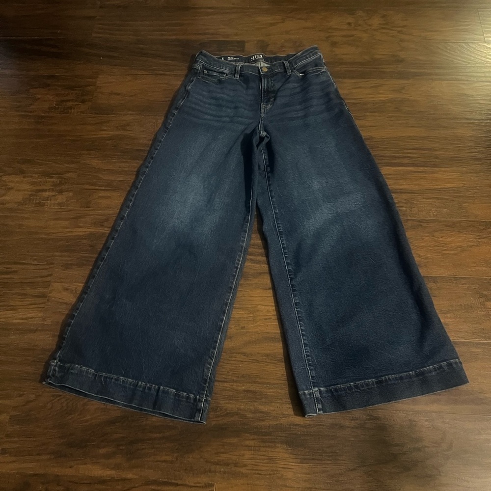 a.n.a Flare Wide-Leg Jeans in Deep Blue - Picture 4 of 4
